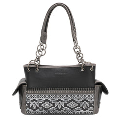 MW1139G-8085 Montana West Aztec Tooled Collection Concealed Carry Satchel