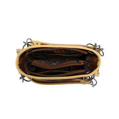 MW1139G-8085 Montana West Aztec Tooled Collection Concealed Carry Satchel