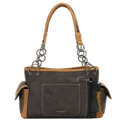 MW1139G-8085 Montana West Aztec Tooled Collection Concealed Carry Satchel