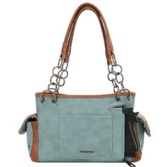 MW1139G-8085 Montana West Aztec Tooled Collection Concealed Carry Satchel
