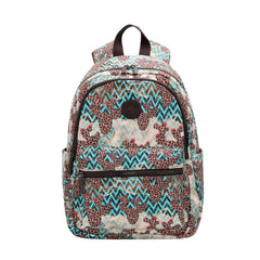 MW1141-9110E Montana West Leopard Cactus Print Backpack