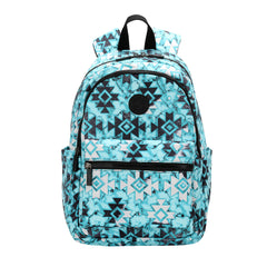 MW1141-9110F Montana West Turquoise Aztec Distress  Backpack