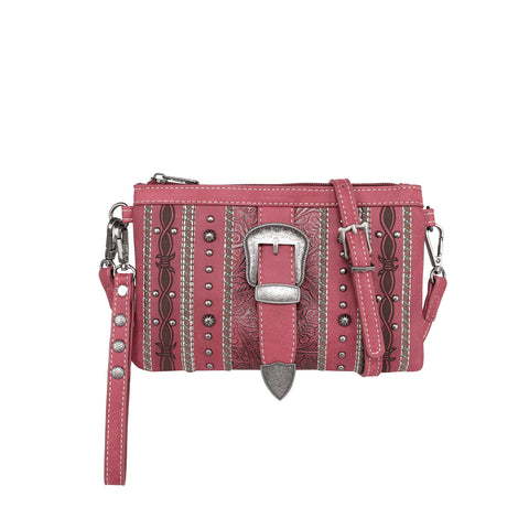 MW1148-181 Montana West Buckle Collection Clutch/Crossbody