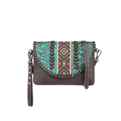 MW1142-181 Montana West Tooled Collection Crossbody/Wristlet