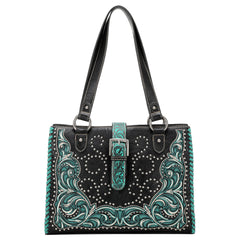 MW1143G-8317 Montana West Cut-Out/Buckle Collection Concealed Carry Tote