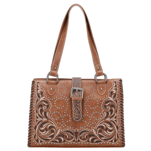 MW1143G-8317 Montana West Cut-Out/Buckle Collection Concealed Carry Tote