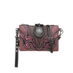 MW1144-181 Montana West Cut-out Collection Crossbody/Wristlet