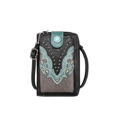 MW1144-183 Montana West Cut-out Collection Phone Wallet/Crossbody