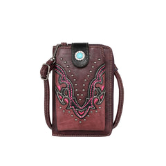 MW1144-183 Montana West Cut-out Collection Phone Wallet/Crossbody