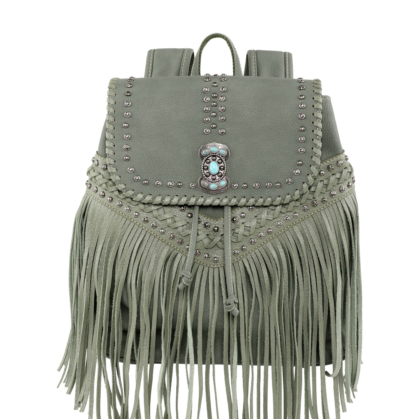 Out West Montsouris Backpack Revamped Leather Braiding and Fringe – Out  West Custom Bags