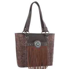 MW1146G-8317 Montana West Fringe Collection Concealed Carry Tote