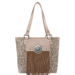 MW1146G-8317 Montana West Fringe Collection Concealed Carry Tote