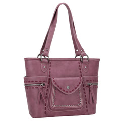 MW1147G-8317 Montana West Whipstitch Collection Concealed Carry Tote