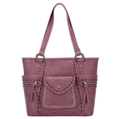 MW1147G-8317 Montana West Whipstitch Collection Concealed Carry Tote
