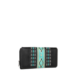 MW1153-W010 Montana West Aztec Embossed  Collection Wallet