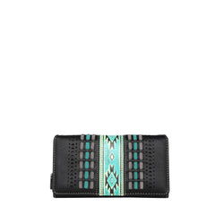 MW1153-W010 Montana West Aztec Embossed  Collection Wallet