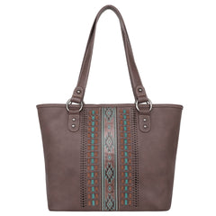 MW1153G-8317 Montana West Aztec Embossed  Collection Concealed Carry Tote