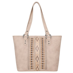 MW1153G-8317 Montana West Aztec Embossed  Collection Concealed Carry Tote