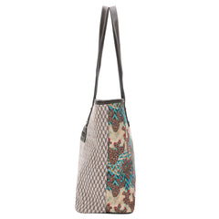 MW1165-8112 Montana West Leopard Cactus Canvas Tote Bag