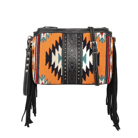 MW1172-924 Montana West Aztec Tapestry Crossbody/Clutch/Wristlet