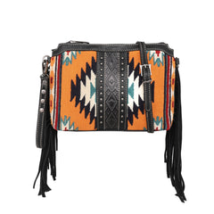 MW1172-924 Montana West Aztec Tapestry Crossbody/Clutch/Wristlet