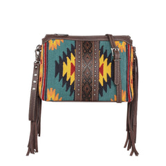 MW1172-924 Montana West Aztec Tapestry Crossbody/Clutch/Wristlet