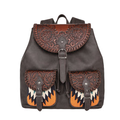 MW1173-9110 Montana West Tooled Collection Backpack - Aztec