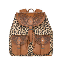 MW1173-9110 Montana West Tooled Collection Backpack - Leopard