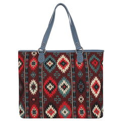 MW1174G-8112 Montana West Aztec Tapestry Concealed Carry Tote