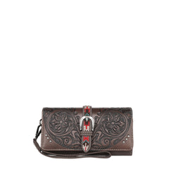 MW1176-W018 Montana West Tooled/Buckle Collection Wallet