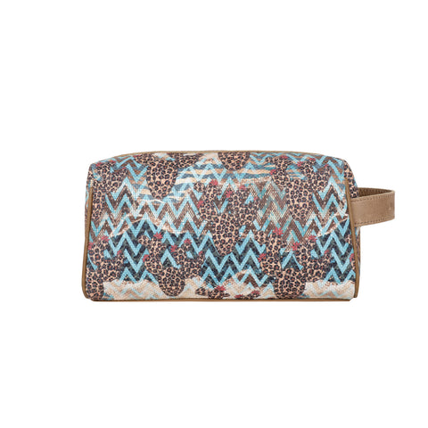 MW1187-190 Montana West Leopard Cactus Multi Purpose/Travel Pouch