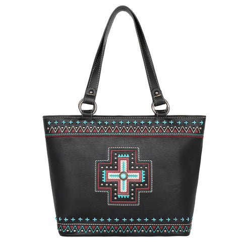 MW1199G-8317 Montana West Concho Collection Concealed Carry Tote