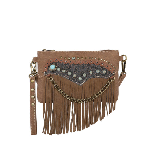 MW1201-181 Montana West Fringe Collection Crossbody/Wristlet