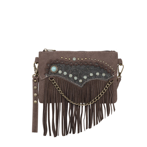 MW1201-181 Montana West Fringe Collection Crossbody/Wristlet