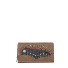 MW1201-W010 Montana West Tooled Collection Wallet