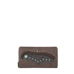 MW1201-W010 Montana West Tooled Collection Wallet