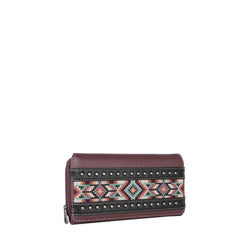 MW1203-W010 Montana West Embroidered Aztec Collection Wallet
