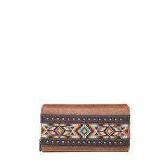 MW1203-W010 Montana West Embroidered Aztec Collection Wallet