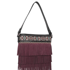 MW1203G-918 Montana West Aztec Tiered Fringe Collection Concealed Carry Hobo