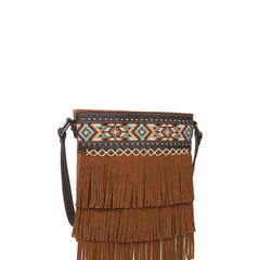 MW1203G-9360 Montana West Aztec Tiered Fringe Collection Concealed Carry Crossbody