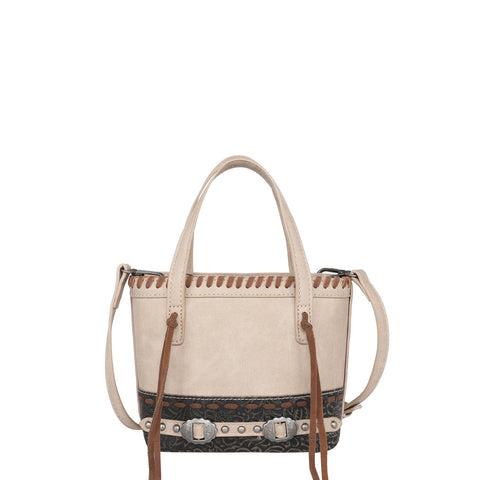 MW1205-923 Montana West Tooled Collection Small Tote/Crossbody