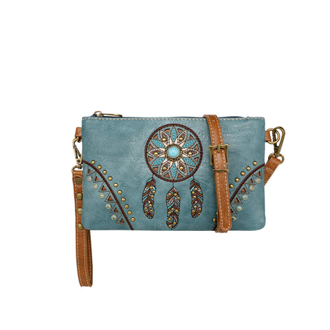 MW1206-181 Montana West Embroidered Collection Clutch/Crossbody