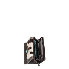 MW1215-W010 Montana West Hair-On Cowhide Collection Wallet