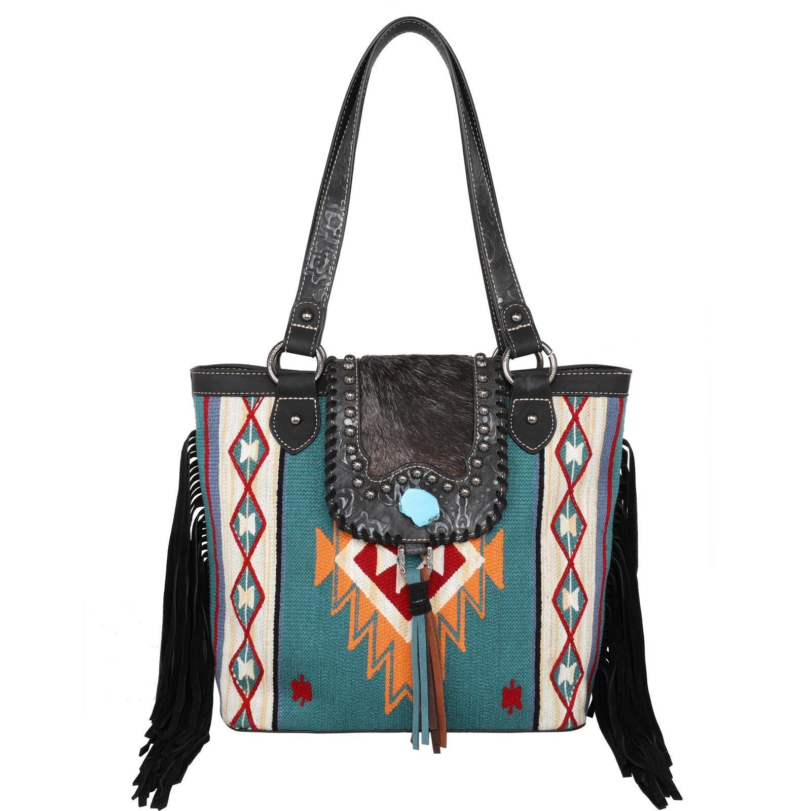 Real COWHIDE CROSSBODY BAG, Western Leather Purse Boho, Native