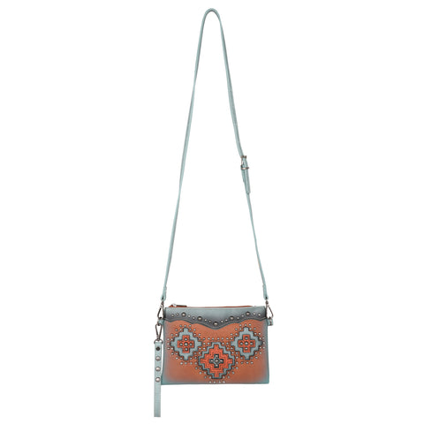 MW1220-181 Montana West Cut-out Aztec Collection Crossbody/Wristlet