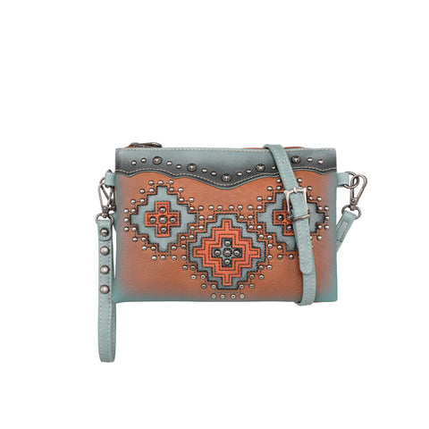 MW1220-181 Montana West Cut-out Aztec Collection Crossbody/Wristlet