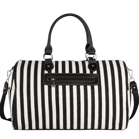MW1227-5110 Montana West Leopard Print Canvas Weekender Bag