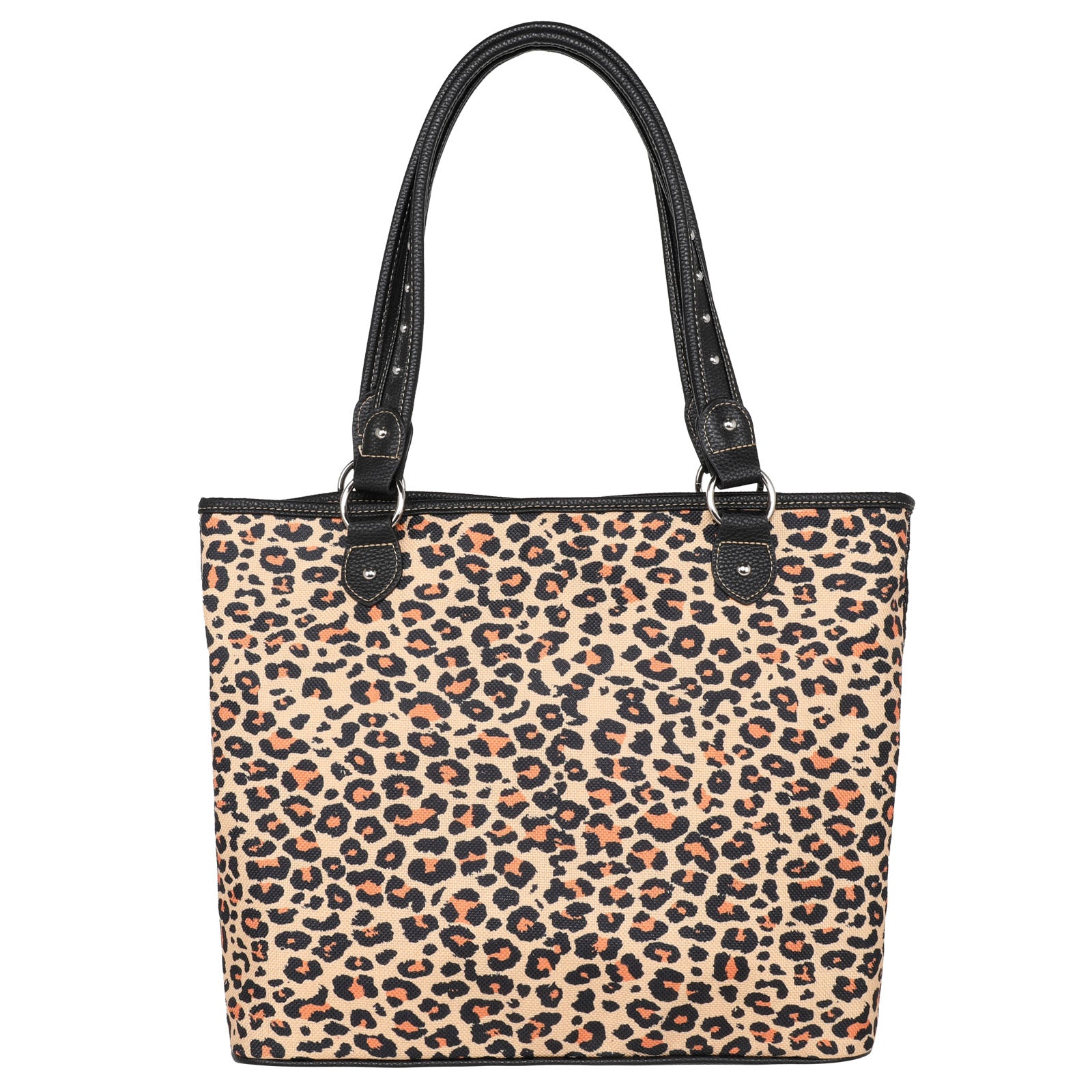 MW1227-8112 Montana West Leopard Print Canvas Tote Bag – MONTANA