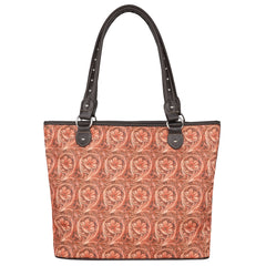 MW1231-8112 Montana West Floral Print Canvas Tote Bag