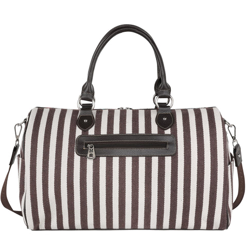 MW1232-5110 Montana West Leopard Sunflower Print Canvas Weekender Bag